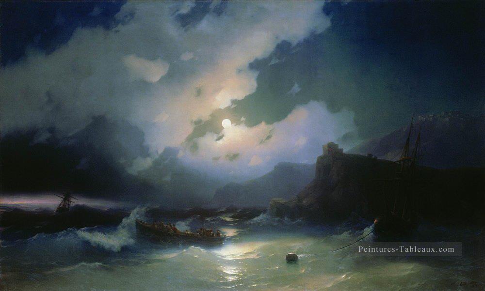 Ivan Aivazovsky île de patmos Paysage marin Peintures à l'huile